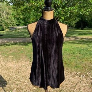 Anthropologie black Velvet Tank